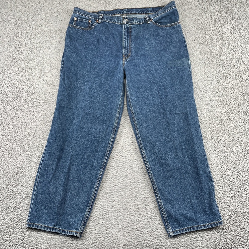 Levi's 560 Jeans Mens 44x30 Blue Comfort Fit Straight Leg Denim Pants Cotton